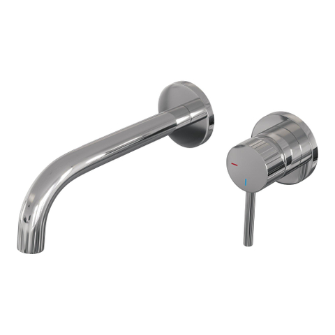 BRAUER Stripe Mitigeur lavabo encastré - bec courbé et rosaces - modèle A1 - chrome SW1434704