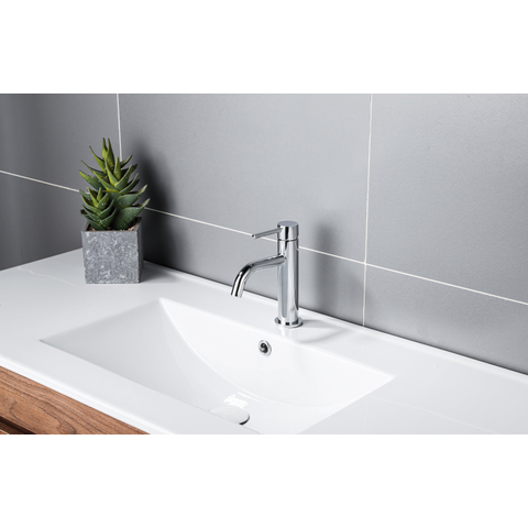 Fortifura Calvi Slim Wastafelkraan - 17.4cm - opbouw - hoogglans chroom SW377812