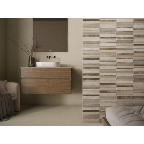 Terravito Alsano Carrelage mural céramique - 40x120cm - 10.8mm - crème SW1480039