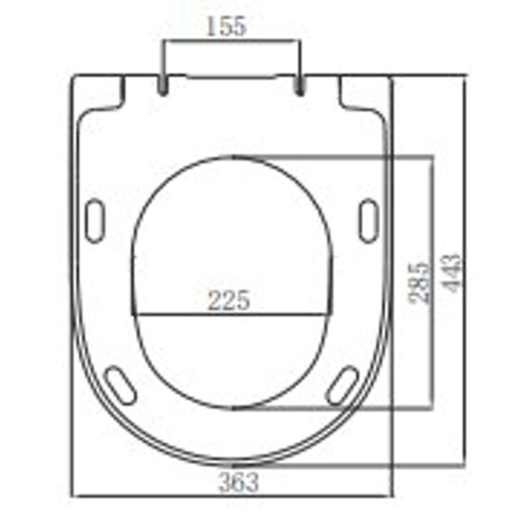 Villeroy & Boch O.novo closetzitting slimseat - met quickrelease en softclose - White Alpine (wit) SW1387328