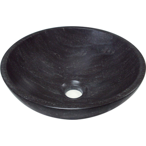 Plieger Stone waskom 30x12cm marmer kalksteen zwart 4338163