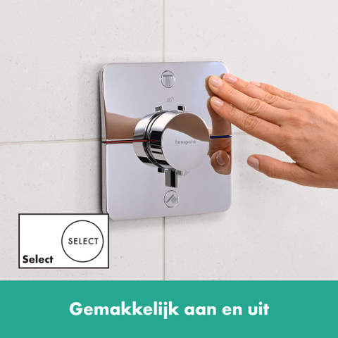 Hansgrohe Showerselect comfort q Thermostaat - inbouw - 2 functies - hoogglans chroom SW918088