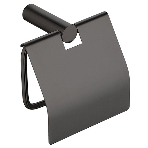 Wiesbaden Ida toiletrolhouder met klep gunmetal SHOWROOMMODEL SHOW25353