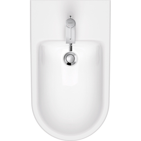 Duravit D-neo Staand bidet - 65x37x40cm - met overloop - wit SW640504