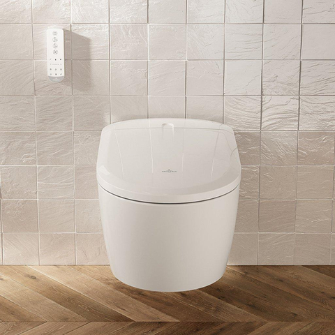 Villeroy & Boch Viclean douche wc - 61.2cm directflush ovaal CeramicPlus - spoelrandloos - White Alpine (wit) SW1387007