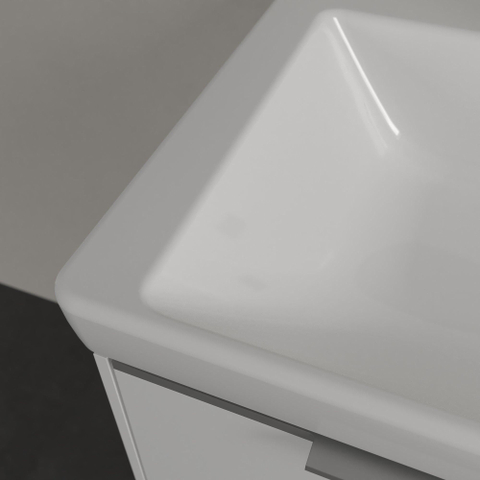 Villeroy & Boch Subway 3.0 meubelwastafel - 130x47cm - 2 kraangaten - met overloop - White Alpine (glans wit) SW641664