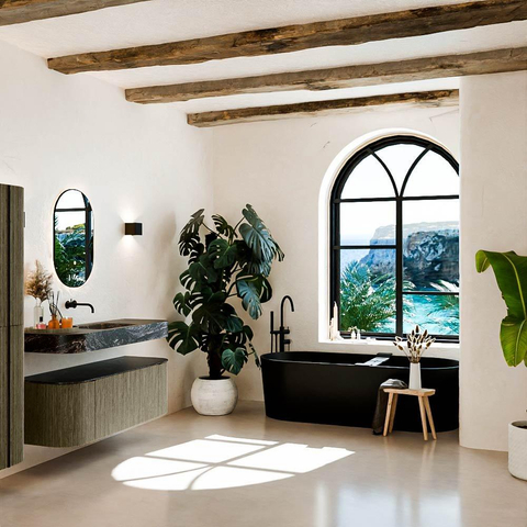 MONDIAZ THOR-DLUX Meuble de salle de bains 130cm arrondi gauche + droite couleur Shadow avec 1 tiroir et 2 portes. Vasque suspendue CLOUD Centre sans trou de robinet couleur Lava. SW1463754