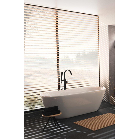 Riho Inspire Baignoire îlot - 160x75x60cm - siphon - blanc brillant SW412270