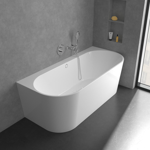 Villeroy & Boch Dawn 1 greeps inbouwkraan - met omstel - hoogglans chroom SW974247