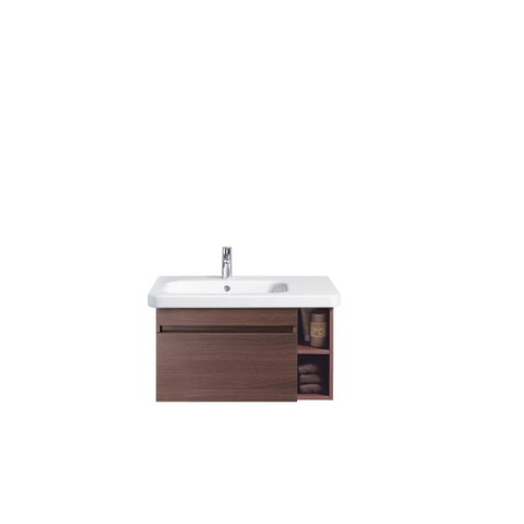 Duravit Durastyle Meubelwastafel asymmetrisch - met 1 kraangat links - 80x48cm - met wondergliss - wit SW54162