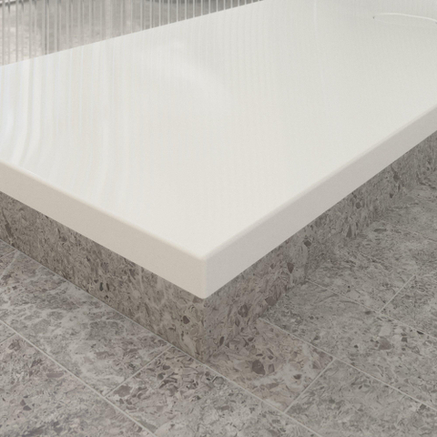 Villeroy & Boch Ecora douchebak - 180x80x4.5cm - afvoer korte zijde - white alpine (wit) SW1558887