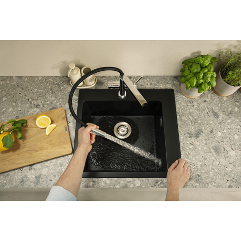 Hansgrohe Talis Select M54 PowderSpray eengreeps keukenkraan Semi-Pro 3jet chroom SW1383029