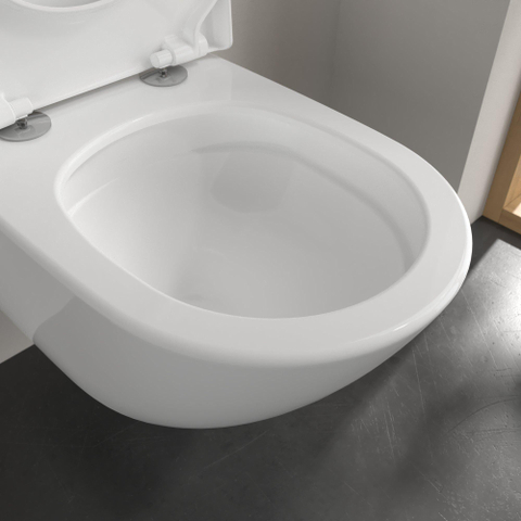 Villeroy & Boch Subway 3.0 Pack WC suspendu 56cm sans bride à fond creux avec abattant SW546736