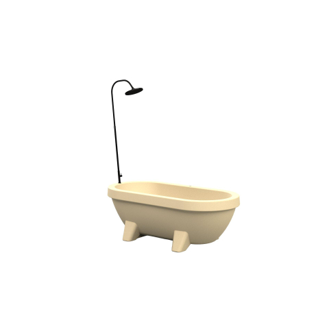 Gardentub Baignoire îlot (extérieur) - 194x94x66cm - synthétique - compatible à l'extérieur - sand dune mat (beige) SW1017089