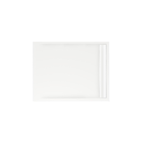Xenz Easy Tray douchevloer - 100x80x5cm - acryl - zonder gootcover - wit SW379197