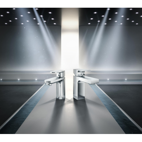 Hansgrohe Vernis Shape 1 greeps wastafelkraan - 100 met trekwaste - hoogglans chroom SW651612