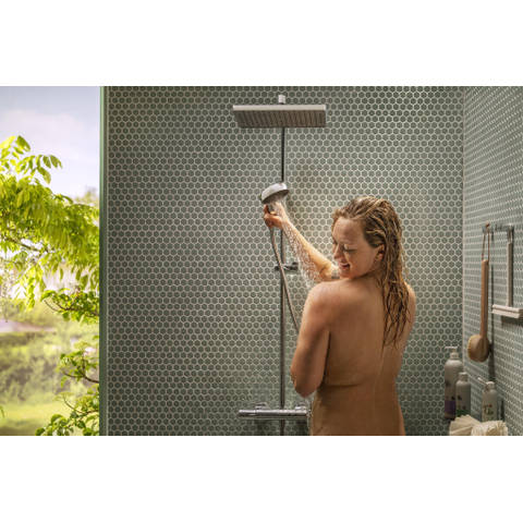 Hansgrohe Activera Q doucheset - 29x18cm - thermostatisch - ecosmart+ - chroom SW1566676
