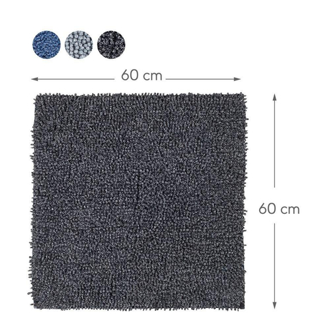 Sealskin Misto Badmat Katoen 60x60 cm Zwart SW71619