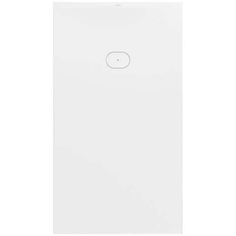 Villeroy & Boch Ecora douchebak - 180x100x4.5cm - afvoer korte zijde - white alpine (wit) SW1558918