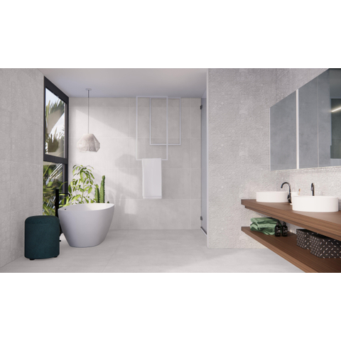 ÉCHANTILLON Terravito Gipuro Carrelage sol et mur - 60x120cm - rectifié - blanc mat SW1130921