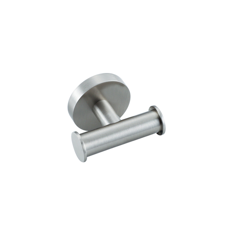 Fortifura Calvi Handdoekhaak - rond - dubbel - PVD - geborsteld RVS SW1211589