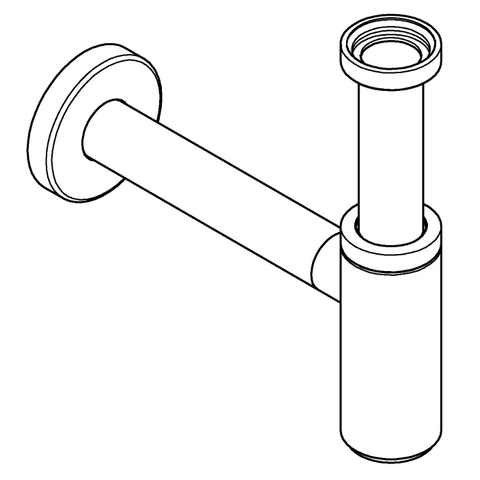 Grohe Euro Fonteinset - 37x18cm - rechthoek - 1 kraangat - zonder overloop - gebogen kraan - sifon - afvoerplug - handdoekhaak - wit/brushed hard graphite (antraciet) SW523962