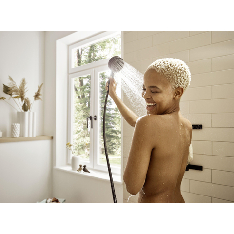 Hansgrohe Pulsify select s - handdouche 10.5cm - 3jet relaxation - ecosmart - mat zwart SW651063