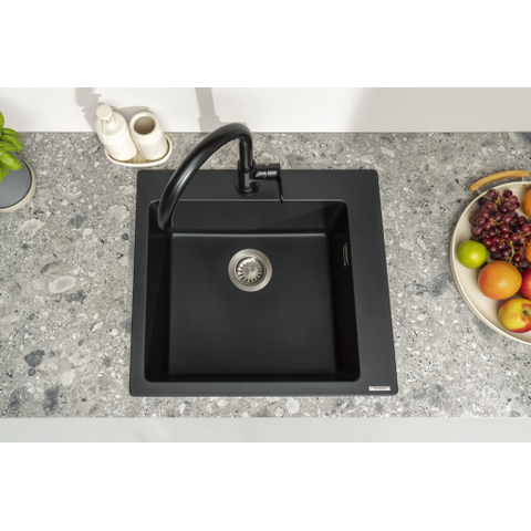 Hansgrohe Vernis blend m35 1 greeps keukenmengkraan - 210 - 1jet - draaibare uitloop - mat zwart SW651654