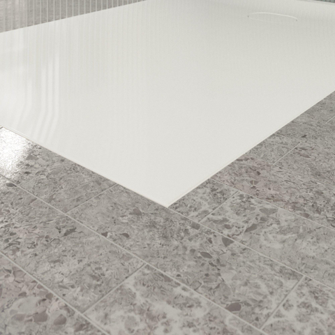 Villeroy & Boch Ecora douchebak - 150x100x3.5cm - afvoer korte zijde - white alpine (wit) SW1558982