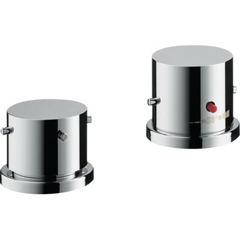AXOR Starck jeu de finition pour mitigeur thermostatique de bord de baignoire 2 trous chrome 0460425