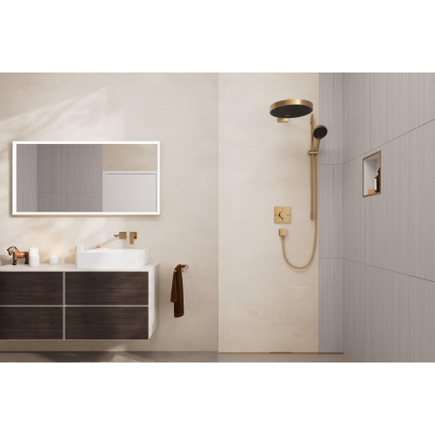 Hansgrohe AddStoris Q handdoekhouder 2-lids - geborsteld brons SW651139