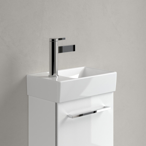 Villeroy & Boch Avento fontein - 1 kraangat links - zonder overloop - 36x22cm - White Alpine (glans wit) SW420533