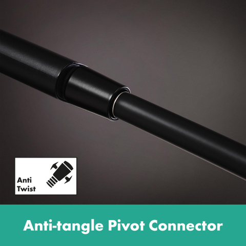 Hansgrohe Pulsify S Puro Puro1jet - showerpipe - ecosmart - 260 - thermostatisch - 3jet - handdouche en doucheslang - 160cm - thermostaat - mat zwart SW1151844