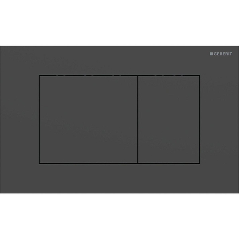 Geberit Sigma40 plaque de commande - chasse à 2 touches - extra plate - boutons carrés - inox - easy to clean - noir mat SW1236999