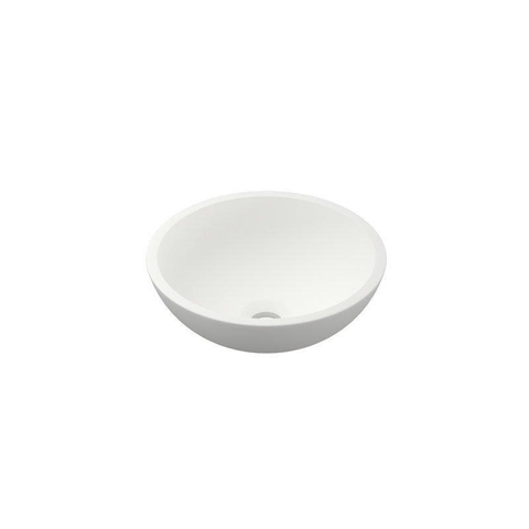 INK Jazz petit lavabo - 33x12cm - 0 trous de robinet - polystone blanc mat SW68570