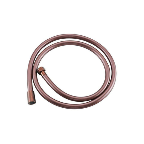 Fortifura Calvi Ensemble de douche à l'italienne - rond - thermostatique - bras plafond - glijstang - douche principale de 25 cm - douchette ronde - flexible lisse - Cuivre brossé PVD SW1244986