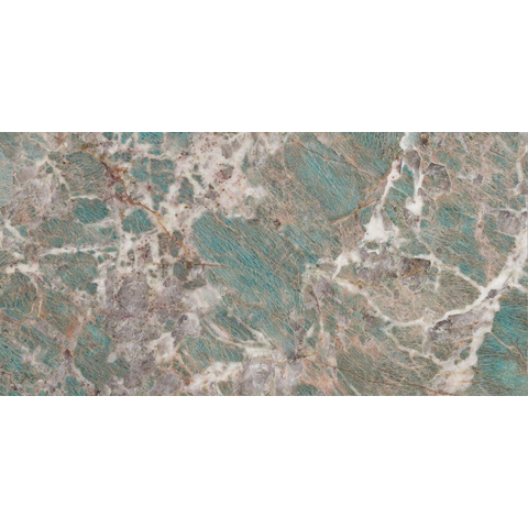 Cifre Ceramica Amazzonite wand- en vloertegel - 60x120cm - 10.5mm - Rechthoek - gerectificeerd - Marmerlook - Groen gepolijst SW647520