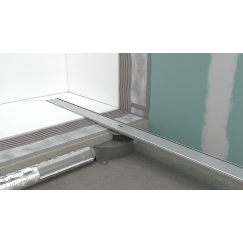 Hansgrohe RainDrain Allround Douchegoot - 80cm - standaard/vlakke installatie - brushed stainless steel SW1590307