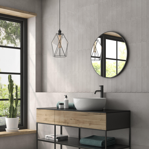 Terravito Gipuro Carrelage sol et mur - 60x120cm - rectifié - gris mat SW928378