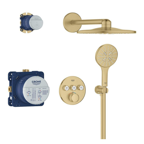Grohe Grohtherm Smartcontrol Perfect Douche pluie - Cool sunrise brossé (or) SW1077310
