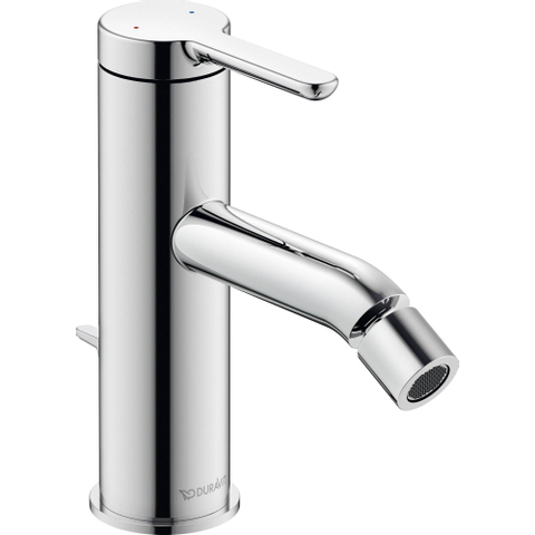 Duravit C.1 1 greeps bidetmengkraan - 141x40x155mm - hoogglans chroom SW157842