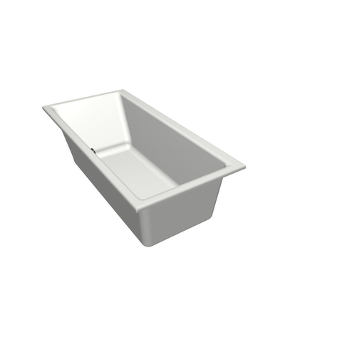 Xenz Kristal Baignoire - 160x75x48 - bonde Centrale - acrylique - blanc SW378395