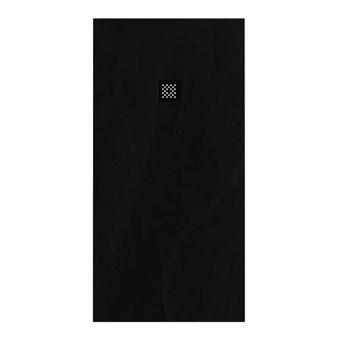 BRAUER Asteroid Receveur de douche 90x180 incl. antidérapant et antibactérien marbre minéral noir mat SW543412