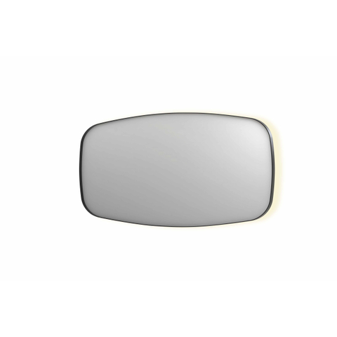 INK SP30 miroir – 160 x 80 cm – LED indirecte tout autour – chauffage de miroir – Metal black brossé (anthracite) SW955811