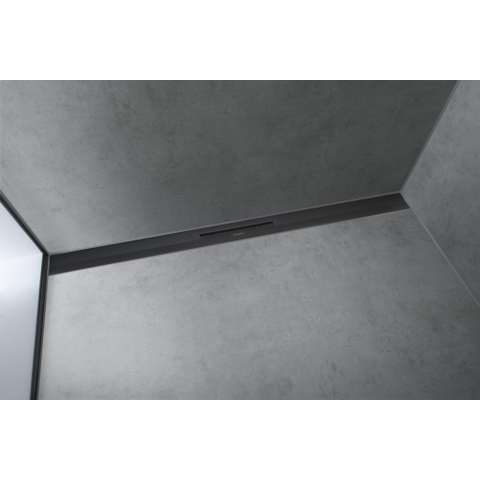 Hansgrohe RainDrain Flex Douchegoot - 100cm - inkortbaar - wandmontage - mat zwart SW1590393