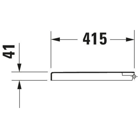 Duravit Starck 3 Vital WC-zitting - 41.6x37.1x4.6cm - Kunststof wit Glanzend TWEEDEKANS OUT14441