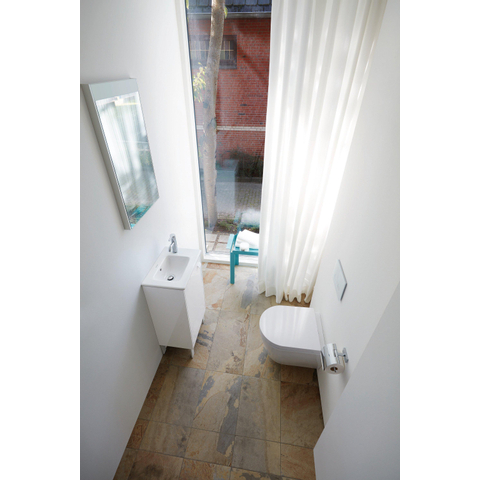 Duravit Me by starck - ME by Starck - compact - hangtoilet - 370 x 480 mm - zonder spoelrand - diepspoel - inclus - spoelrandloos - glans wit 0293436