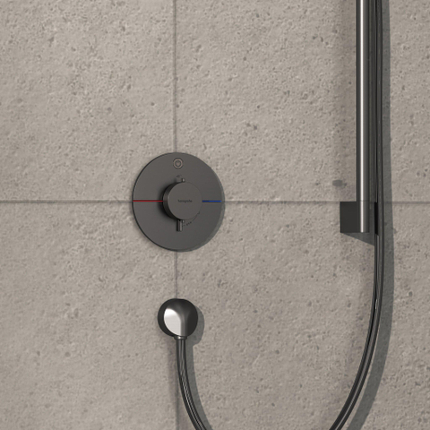 Hansgrohe Showerselect Comfort S thermostatique encastrable pour 1 fonction black chrome SW917992