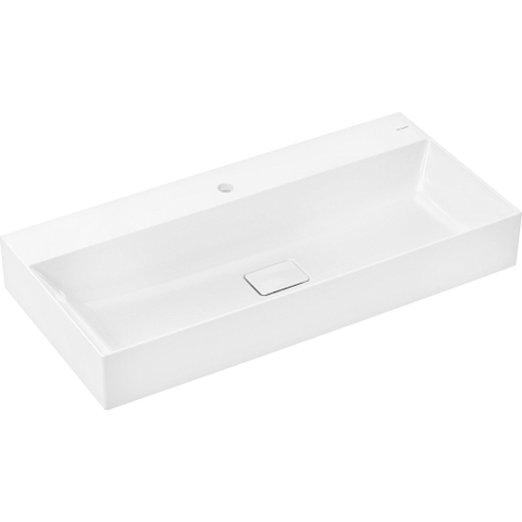 Hansgrohe Xevolos E wastafel - 100x48x14cm - 1 kraangat - opzet - smartclean - wit SW1164892