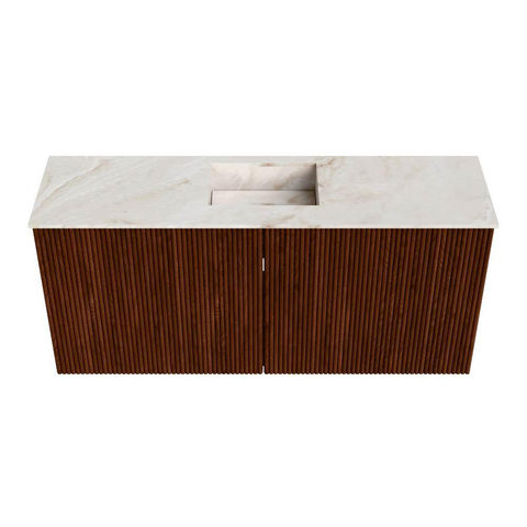 Mondiaz JOYA-DLUX Meuble de salle de bains 90cm - couleur Ruby - Vasque FAYE position Milieu Sans trou de robinet couleur Frappe. SW1423454